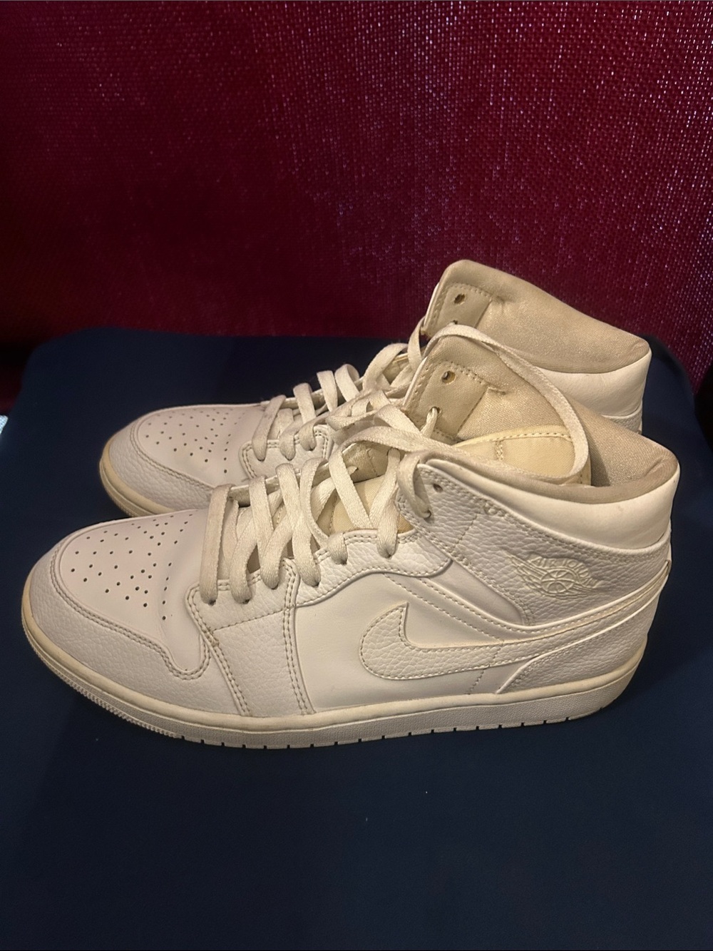 Jordan Cream High-Top Sneakers